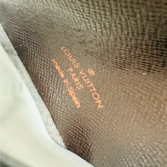 EUC Vintage Louis Vuitton Porte 2 Cartes Daimer Ebene Canvas Vertical Cardholder - Picture 11 of 12